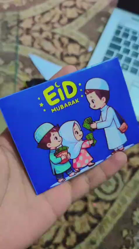 Eidi Envelope Pack of 8 – Premium Festive Cash Gift Envelopes for Eid